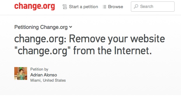 The petition to end all petitions.